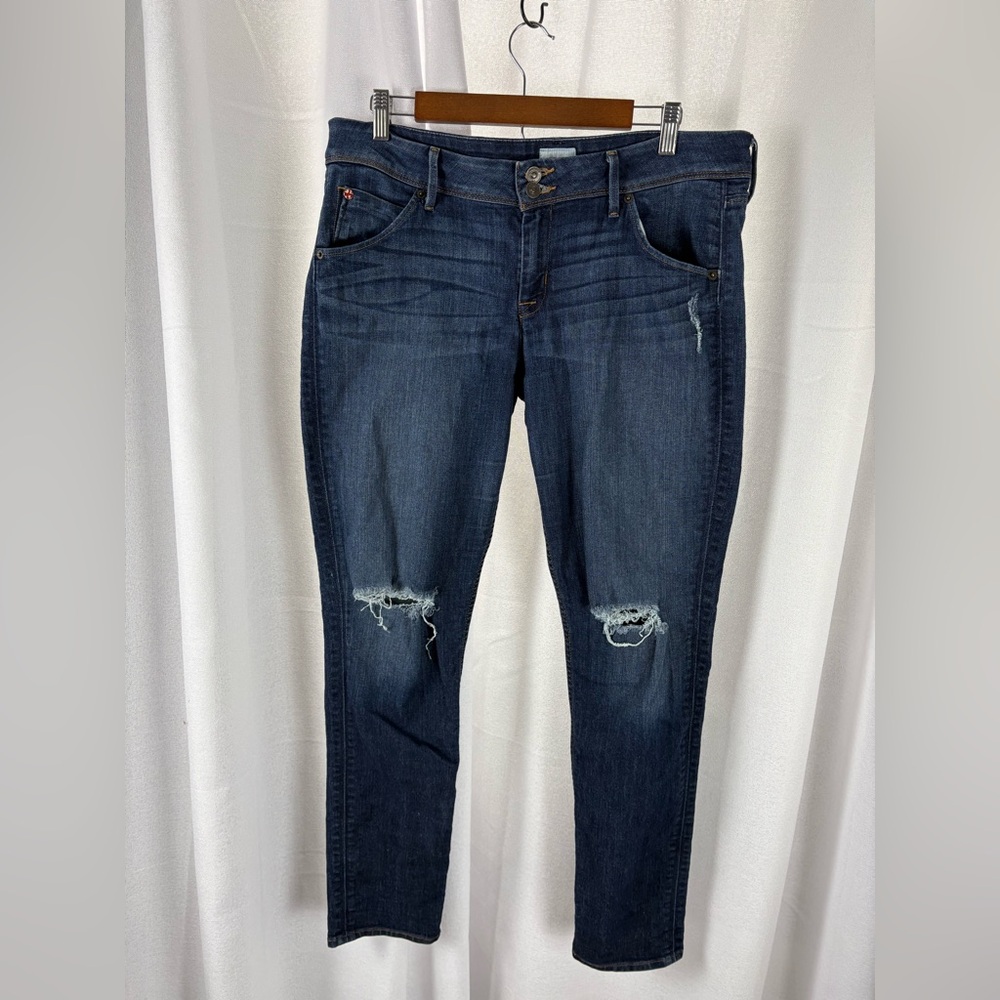 HUDSON Collin Flap Pocket Skinny Jean Size‎ 32 Distressed EUC 612